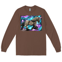Chestnut black unicorn Long Sleeve Tee - LillyAllenDesigns