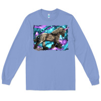 Colony Blue black unicorn Long Sleeve Tee - LillyAllenDesigns