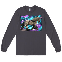 Smoke black unicorn Long Sleeve Tee - LillyAllenDesigns