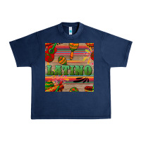 Navy latino seamless pattern Urban Heavy Tee - BundleAndBundleShop