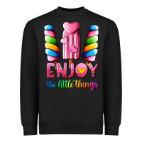 Black enjoy the little things Heavyweight Sweatshirt - AdoDesignShop