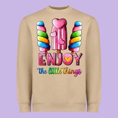 Enjoy The Little Things Heavyweight Sweatshirt Designed By Adodesignshop