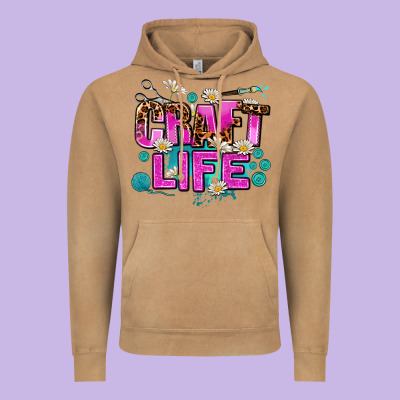 Craft Life Vintage Hoodie Designed By Adodesignshop