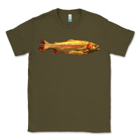 Army Green golden trout west virginia Classic Tee - LillyAllenDesigns