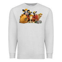 Dove Grey farm animals with sunflower headbands Premium Sweatshirt - Jasminsmagicworld
