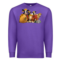 Purple farm animals with sunflower headbands Premium Sweatshirt - Jasminsmagicworld