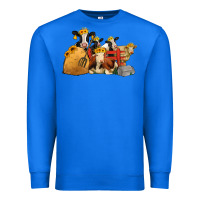 True Royal farm animals with sunflower headbands Premium Sweatshirt - Jasminsmagicworld