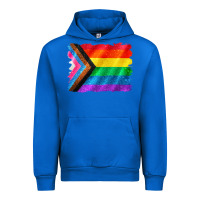 Cobalt Pride flag background Urban Hoodie - CowGirlArtShop