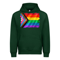 Forest Green Pride flag background Urban Hoodie - CowGirlArtShop