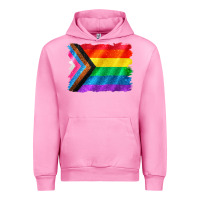Fuchsia Pink Pride flag background Urban Hoodie - CowGirlArtShop