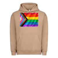 Pigment Burro Pride flag background Urban Hoodie - CowGirlArtShop