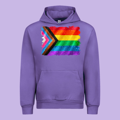 Pride Flag Background Urban Hoodie Designed By Cowgirlartshop