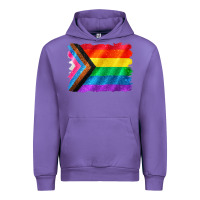 Tulip Pride flag background Urban Hoodie - CowGirlArtShop