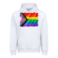White Pride flag background Urban Hoodie - CowGirlArtShop