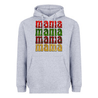 Heather Grey Christmas mama Heavyweight Hoodie - BarkalooDesign