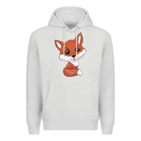 Dove Grey fox Premium Hoodie - texasbilliewilder