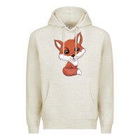 Oatmeal Heather fox Premium Hoodie - texasbilliewilder