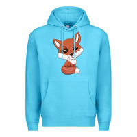 Ocean Blue fox Premium Hoodie - texasbilliewilder