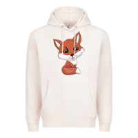 Pale Pink fox Premium Hoodie - texasbilliewilder