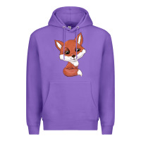 Purple fox Premium Hoodie - texasbilliewilder