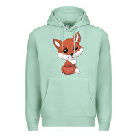 Seafoam fox Premium Hoodie - texasbilliewilder