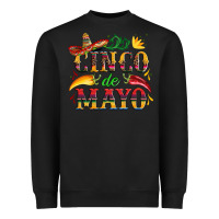 Cinco De Mayo With Pepper And Sombrero Heavyweight Sweatshirt | Teevron