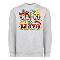 Heather Grey cinco de mayo with pepper and sombrero Heavyweight Sweatshirt - Artiststas