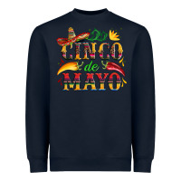 Navy cinco de mayo with pepper and sombrero Heavyweight Sweatshirt - Artiststas