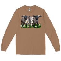 Toasted Coconut baby sheeps with daisies Long Sleeve Tee - LillyAllenDesigns