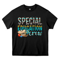 Black special education crew Heavy Core Tee - texasbilliewilder