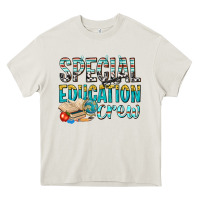 Cream special education crew Heavy Core Tee - texasbilliewilder