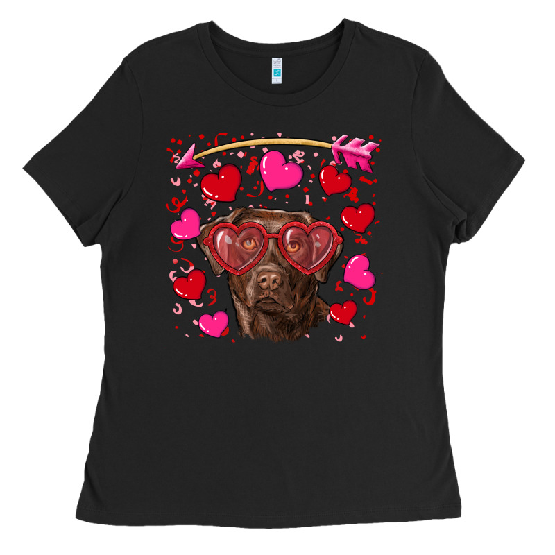 Valentine's Day  Labrador Retriever Ladies Tee by RanaPortraitStore | Teevron