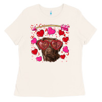 Bone Valentine's day  labrador retriever Ladies Tee - RanaPortraitStore