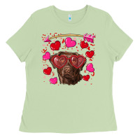 Matcha Valentine's day  labrador retriever Ladies Tee - RanaPortraitStore