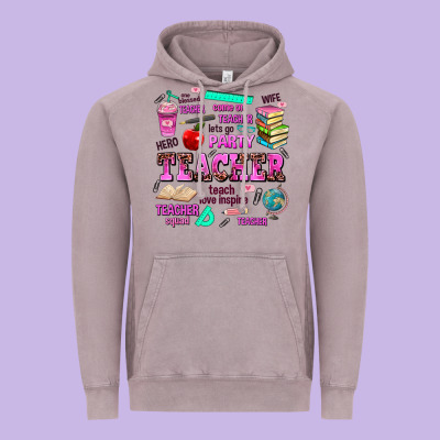 Come On Teacher Lets Go Party Vintage Hoodie Designed By Adodesignshop