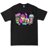 Black eyelash coffee cups Premium Tee - Zillion Design Studio