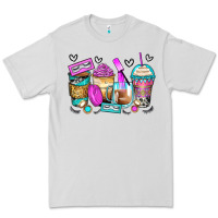 Dove Grey eyelash coffee cups Premium Tee - Zillion Design Studio
