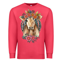 Cardinal flower cow Premium Sweatshirt - Jasminsmagicworld