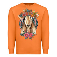 Carrot flower cow Premium Sweatshirt - Jasminsmagicworld