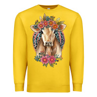 Lemon flower cow Premium Sweatshirt - Jasminsmagicworld