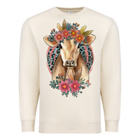 Sandshell flower cow Premium Sweatshirt - Jasminsmagicworld