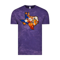 Cloud Purple texas map fall Vintage Tee - JahusDesignShop