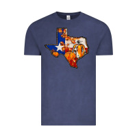 Vintage Denim texas map fall Vintage Tee - JahusDesignShop