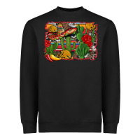 Black mexican cacti background Heavyweight Sweatshirt - Artiststas
