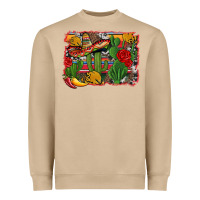 Mushroom mexican cacti background Heavyweight Sweatshirt - Artiststas