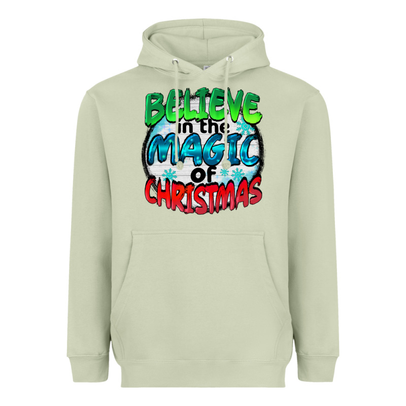 Believe In The Magic Of Christmas Heavyweight Hoodie by BarkalooDesign | Teevron