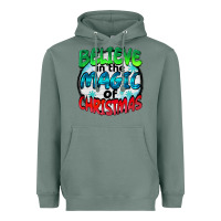 Sage believe in the magic of christmas Heavyweight Hoodie - BarkalooDesign