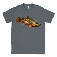 Charcoal Heather brown trout Classic Tee - LillyAllenDesigns