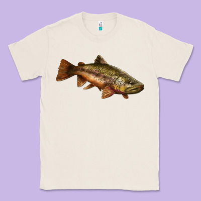 Brown Trout Classic Tee Designed By Lillyallendesigns