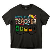 Asphalt battery life of a teacher Heavy Core Tee - Zillion Design Studio